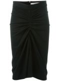 ruched pencil skirt