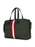striped holdall