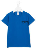 glasses print T-shirt 