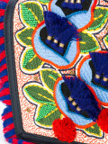 leaves embroidered crossbody bag