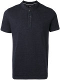 collarless polo shirt  