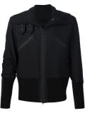 zipped biker jacket