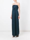 垂坠无肩带晚礼服