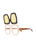 oversized drop lens sunglasses