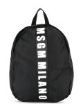 logo print backpack