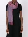 dégradé fringed scarf