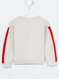 stripe sleeve sweatshirt
