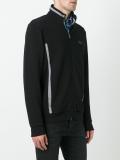 high neck zipped sweatshirt