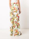 fruits print flared pants