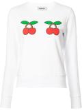 cherry print sweatshirt