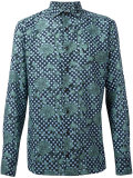 floral dots print shirt