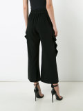 ruffle detail cropped trousers