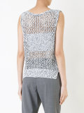 net sleeveless top  