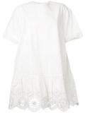 exploded eyelet T-shirt dress
