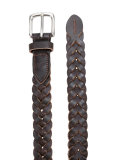 interlaced leather belt