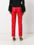 paisley print cropped trousers