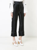 contrast stitch trousers 