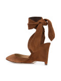 tie wedge sandals