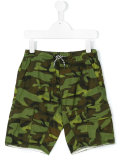 camouflage print shorts