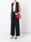 logo print shoulder bag