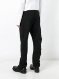 diagonal slim fit trousers