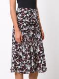 floral print A-line skirt
