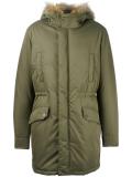 zipped parka coat