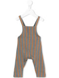striped dungarees