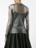metallic mesh top 