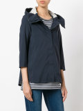 three-quarters sleeve hooded jacket