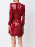 wrap mini dress
