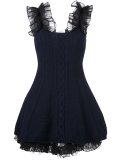 cable knit mini dress