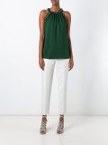 crystal embellished sleeveless blouse
