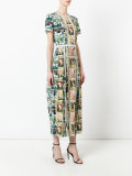 Framed Heads and Reclining Figures print dress
