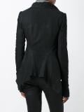 pointy fitted biker jacket
