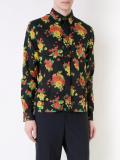 patchwork floral print shirt 