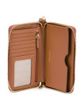 stripe zip around wallet