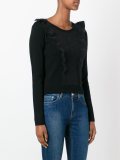 ruffle cable knit jumper