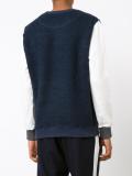contrast sleeve sweatshirt