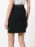 elongated back straight skirt