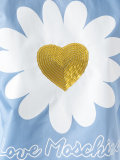 sequins heart T-shirt 