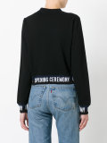 slogan trim sweatshirt