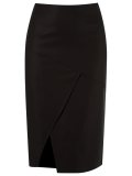high-waisted pencil skirt