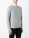 ribbed trim sweatshirt 