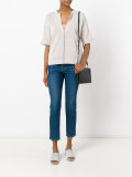 knitted v-neck top