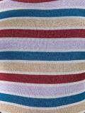 scoop neck striped T-shirt