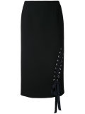 lace-up pencil skirt 