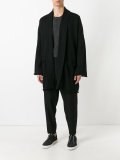 relaxed fit open coat