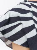 Off-Shoulder Zebra Print Top