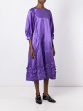 flared ruffle trim dress 